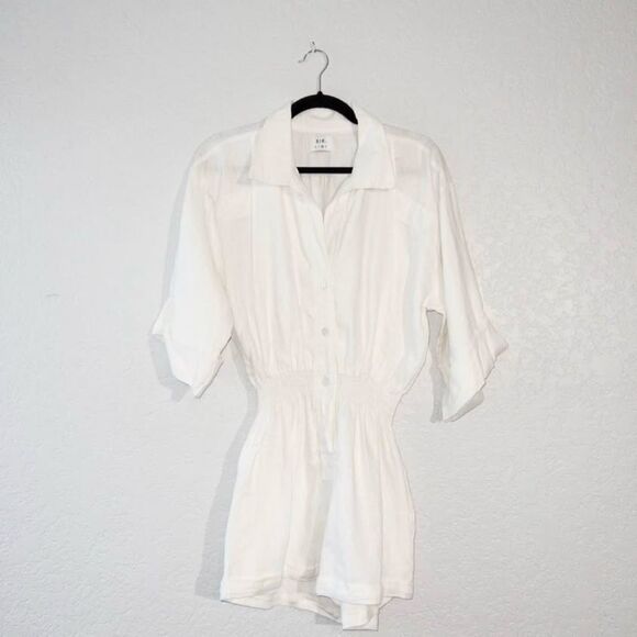 SIR The Label White Linen‎ Romper Size 2 - Picture 1 of 8